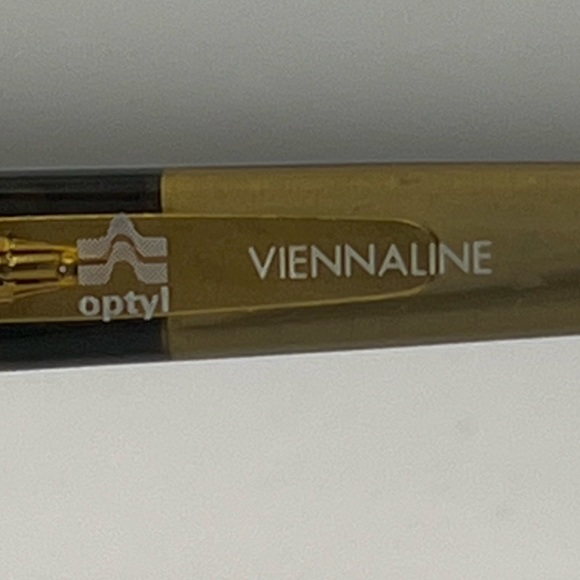 Vintage Viennaline 1289 20 Brown Honey Round Sunglasses Frames - Picture 6 of 8